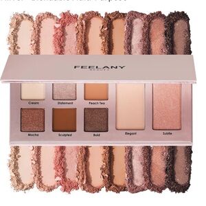 Eyeshadow Palette - Cream, Brown, Pink Shades (B21)